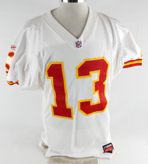 2001 Kansas City Chiefs #13 Game Issued White Jersey 40 283