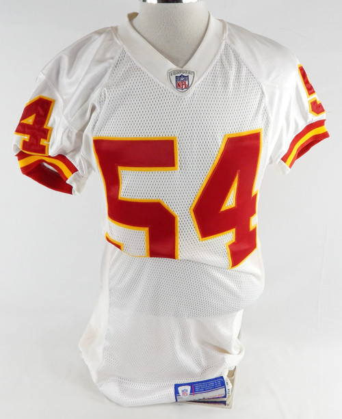 2002 Kansas City Chiefs #54 Game Issued White Jersey 46 284