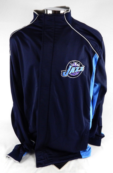 2004-05 Utah Jazz Raja Bell #19 Game Used Navy Warm Up Jacket 2XL 199