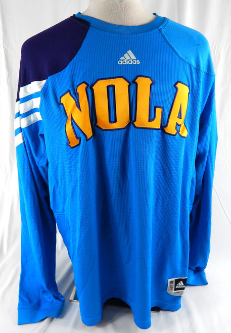 2011-12 New Orleans Hornets #4 Game Used Blue Shooting Shirt 2XL DP99275