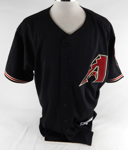 2007 Arizona Diamondbacks Mike Schultz #52 Game Issued Black Jersey 52 376