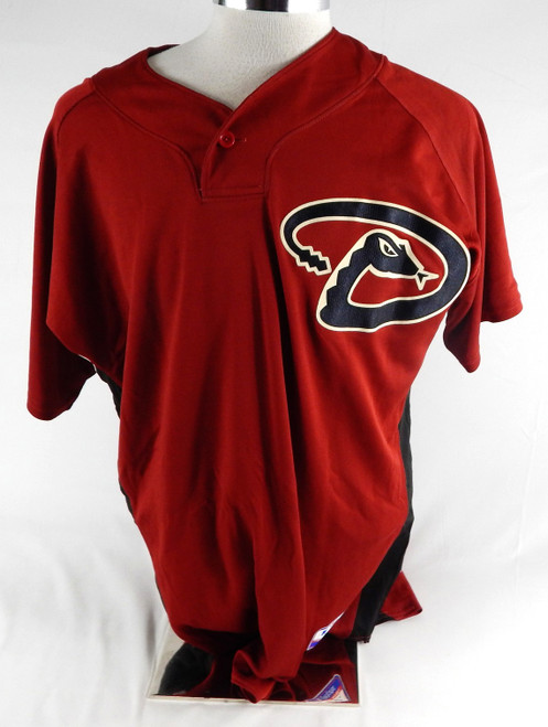 2007-10 Arizona Diamondbacks Jeff Motuzas #82 Game Used Red Jersey ST BP 417