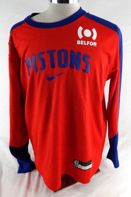 2024-25 Detroit Pistons Dennis Schroder #17 Game Used Red Shooting Shirt L 067