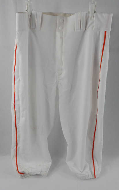 2015 Miami Marlins Reed Johnson #5 Game Used White Pants 34-47-19 420