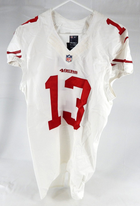 2013 San Francisco 49ers Brandon Carswell #13 Game Issued White Jersey 42 326