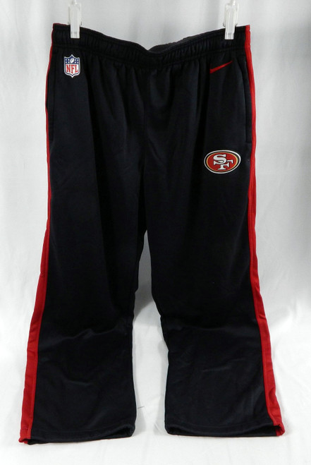 2005 San Francisco 49ers # Game Used Black Football Travel Pants XL 019