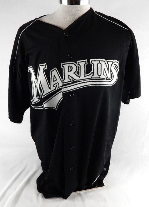 2003-06 Florida Marlins Eddie Gaillard #15 Game Issued Black Jersey ST BP XL 766