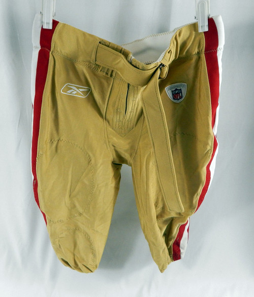 2009 San Francisco 49ers Old # Game Used Gold Football Pants Size 42 022