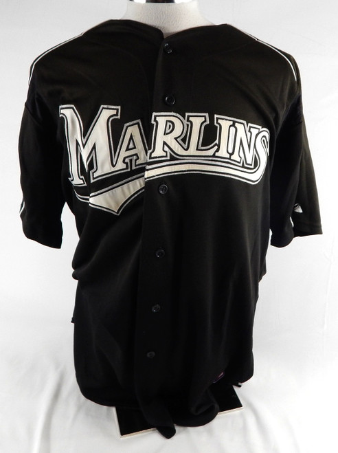 2003-06 Florida Marlins Marcus Crockett #47 Game Used Black Jersey ST BP XL 769