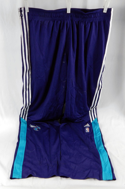 2014-15 Charlotte Hornets Al Jefferson #25 Game Used Navy Warm Up Pants 4XL
