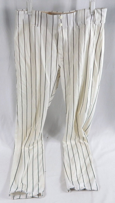 2005 Florida Marlins # Game Used White Baseball Pants Size 35-37 996