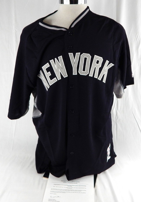 2014 New York Yankees Gray Tuck #60 Game Issued Navy Jersey BP ST 50 697