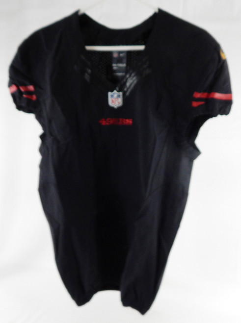 2016 San Francisco 49ers Blank Game Issued Black Jersey Color Rush 40 117