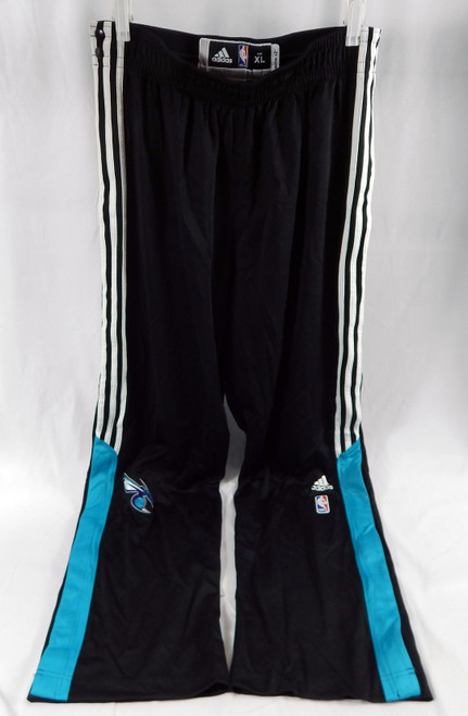 2014-15 Charlotte Hornets # Game Issued Black Basketball Warm Up Pants XL 108048