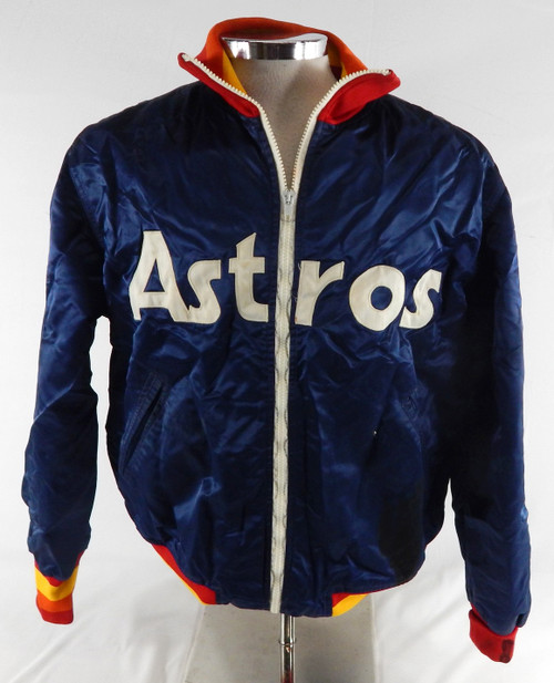 Houston Astros #45 Game Used Navy Bench Jacket 44 125
