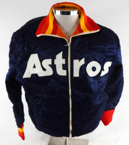 Houston Astros #29 Game Used Navy Bench Jacket 44 133