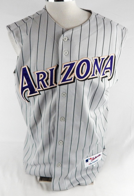 2000s Arizona Diamondbacks Alex Cintron #10 Game Used Grey Vest Jersey 44 218