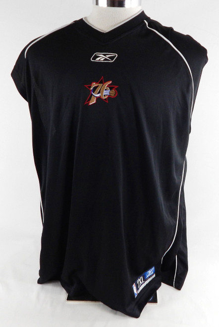 2003-04 Philadelphia 76ers Allen Iverson #3 Game Used Black Tank Top Shirt 2