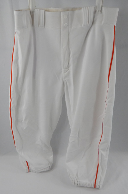 2015 Miami Marlins Reed Johnson #5 Game Used White Pants 34-47-19 443