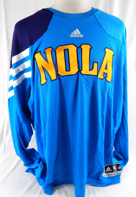 2011-12 New Orleans Hornets #35 22 Game Used Blue Shooting Shirt 3XL 297