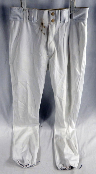 1990s Pittsburgh Pirates # Game Used White Baseball Pants Size 35 008