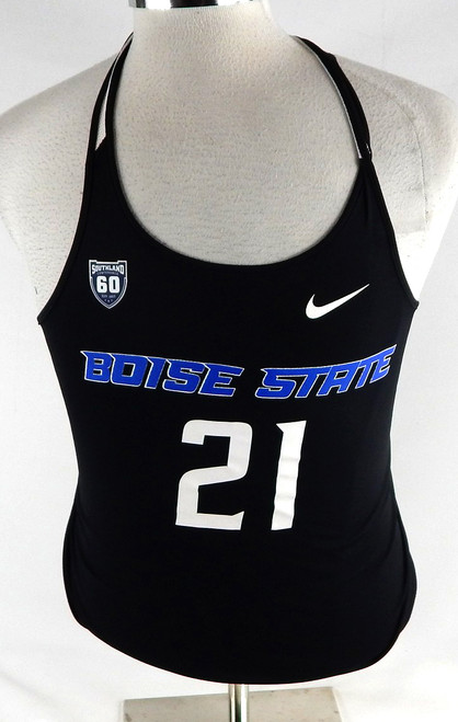 2018 Boise State Broncos #21 Game Used Black Jersey 60th P Beach Volleyball M 8