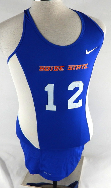 2017 Boise State Broncos #12 Game Used Blue Jersey Beach Volleyball M 119