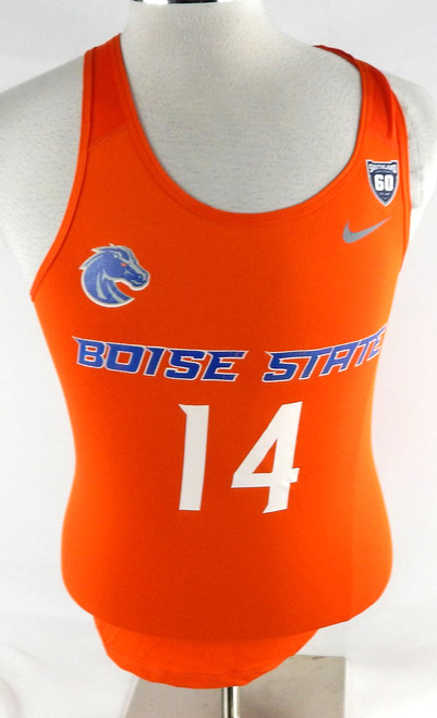2018 Boise State Broncos #14 Game Used Orange Jersey 60 P Beach Volleyball M 125