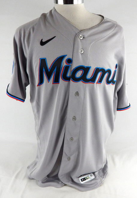 2023 Miami Marlins Eury Perez #39 Game Issued Grey Jersey 46 168