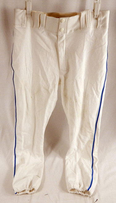 Toronto Blue Jays # Game Used White Baseball Pants Size 32 977