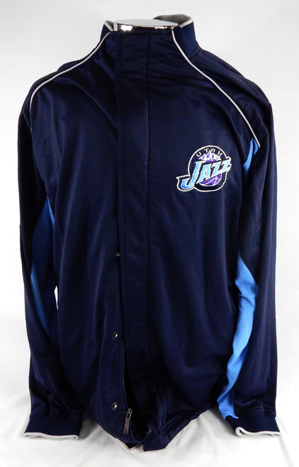 2004-05 Utah Jazz Mehmet Okur #13 Game Used Navy Warm Up Jacket 2XL 200