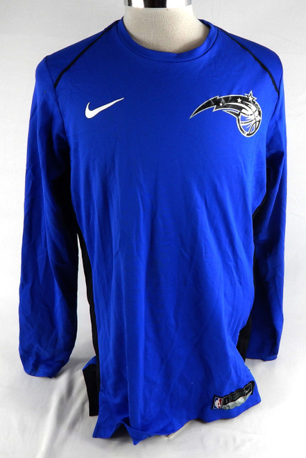 2017-18 Orlando Magic Kalin Lucas #27 Game Used Blue Shooting Shirt L 168