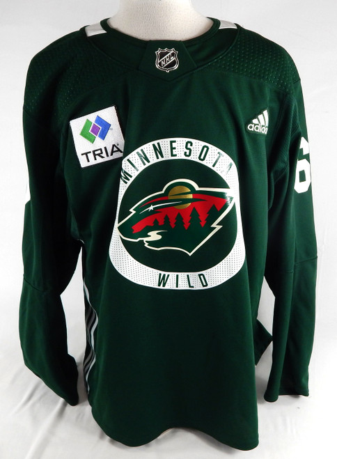 2023 Minnesota Wild Carson Latimer #67 Game Issued Used Green Practice Jersey DC