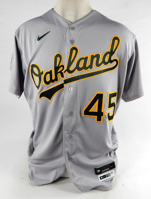 2023 Oakland Athletics Norge Ruiz #45 Game Issued Grey Jersey 46 DP76427