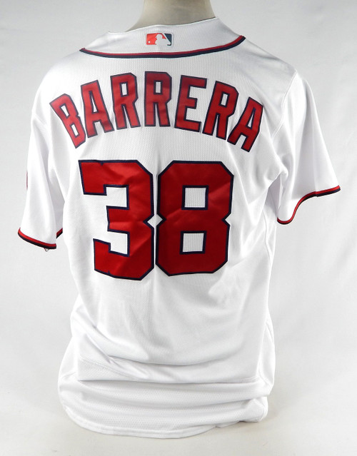 2021 Washington Nationals Tres Barrera #38 Game Issued White Jersey 46 DP79425