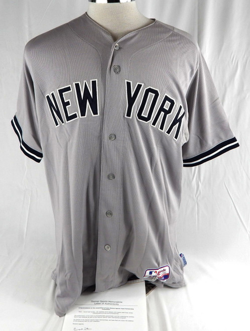 2014 New York Yankees David Huff #55 Game Used Grey Jersey 46 646