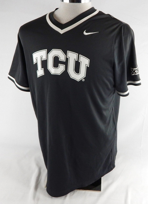 2020 Texas Christian TCU Frogs #43 Game Used Grey Practice Jersey Baseball L 692