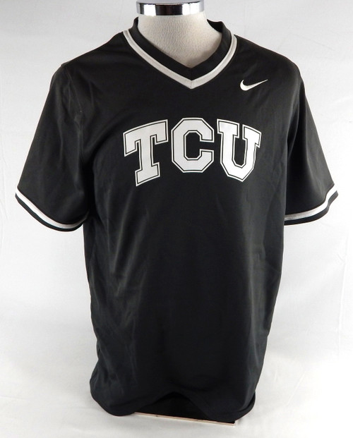 2020 Texas Christian TCU Frogs #22 Game Used Grey Practice Jersey Baseball L 689