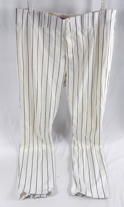 2005 Florida Marlins # Game Used White Baseball Pants Size 40 994