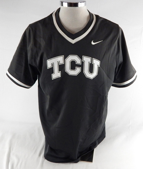 2020 Texas Christian TCU Frogs #41 Game Used Grey Practice Jersey Baseball L 714