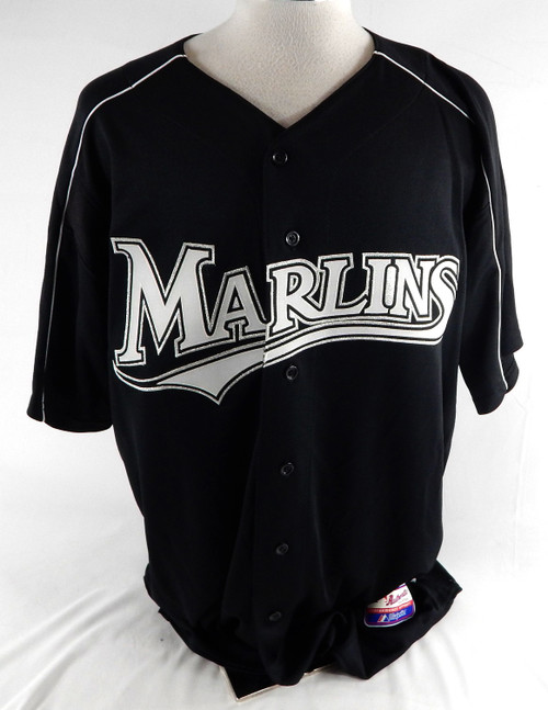 2003-06 Florida Marlins Hutchison #64 Game Issued Black Jersey BP ST XXL 772