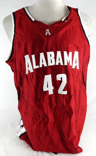 2000s Alabama Crimson Tide Vaughan #42 Game Used Maroon Jersey Basketball 50 208
