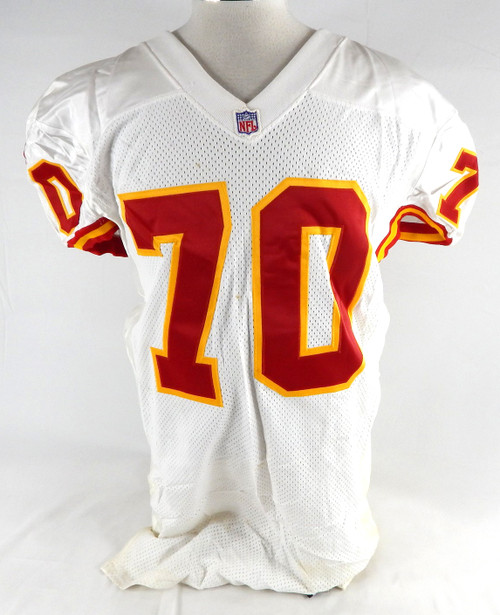 1999 Kansas City Chiefs Marcus Spears #70 Game Issued White Jersey 48 627