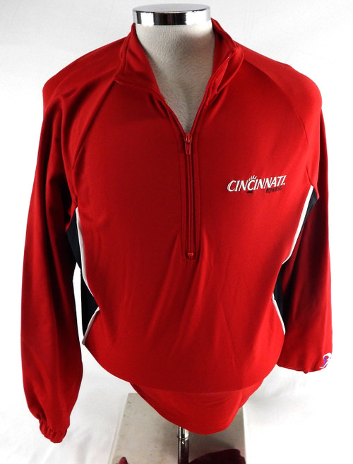 2000s Cincinnati Bearcats #24 Team Issued Red Pullover Shirt Rowing M 729
