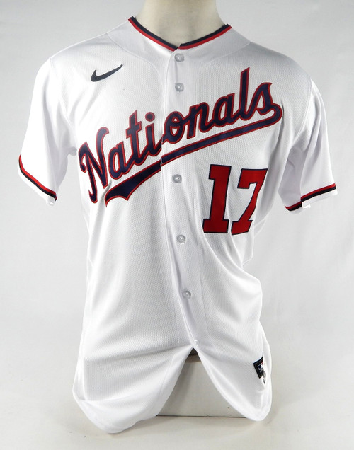 2022 Washington Nationals Andrew Stevenson #17 Game Issued White Jersey 42 405