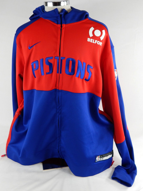 2024-25 Detroit Pistons Tolu Smith #35 Game Used Red Warm Up Jacket XXL 400