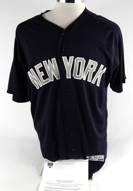2016 New York Yankees Bryan Mitchell #55 Game Used Navy Jersey BP 46 598