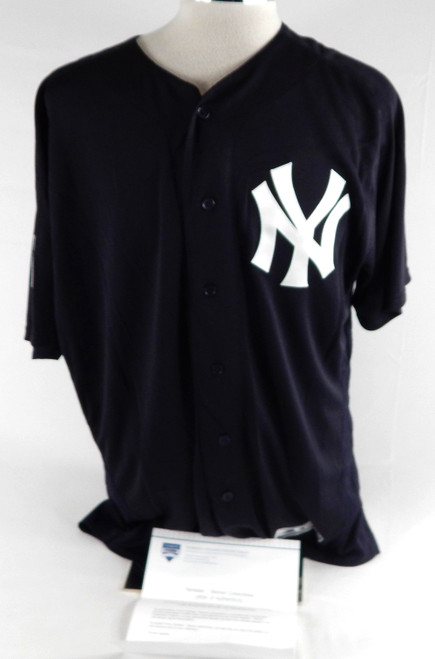 2019 New York Yankees Danny Farquhar #36 Game Issued Pos Used Navy Jersey ST P 4