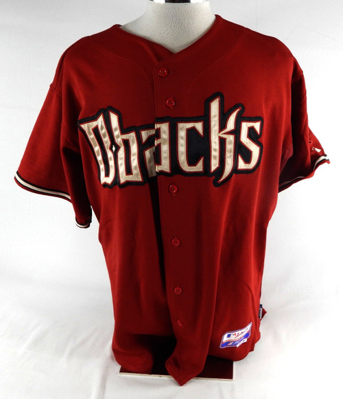 2007 Arizona Diamondbacks Tony Pena #56 Game Used Red Jersey 50 335