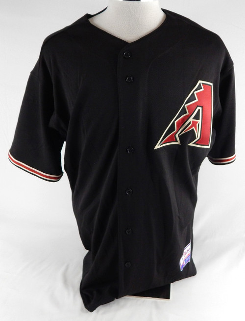 2009 Arizona Diamondbacks Travis Blackley #37 Game Used Black Jersey 48 413